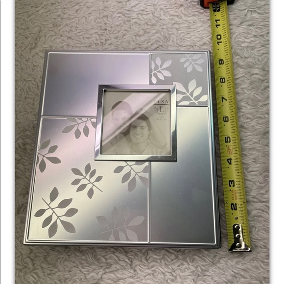 Elsa L Frame Cover Faux Silver Photo Album Wedding Engagement Family 200 4x6 - Picture 5 of 9